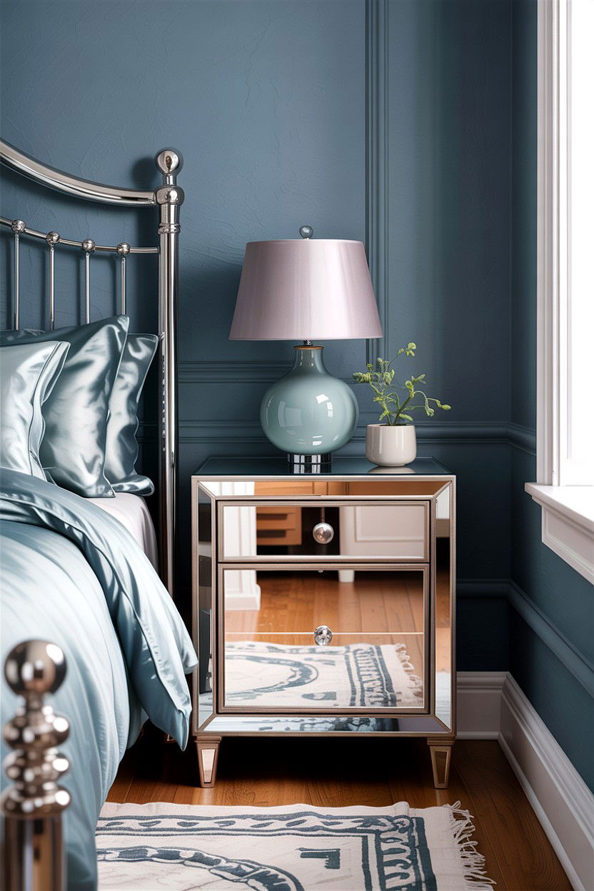 30 Stylish Chrome Accent Bedroom Ideas for Modern Homes