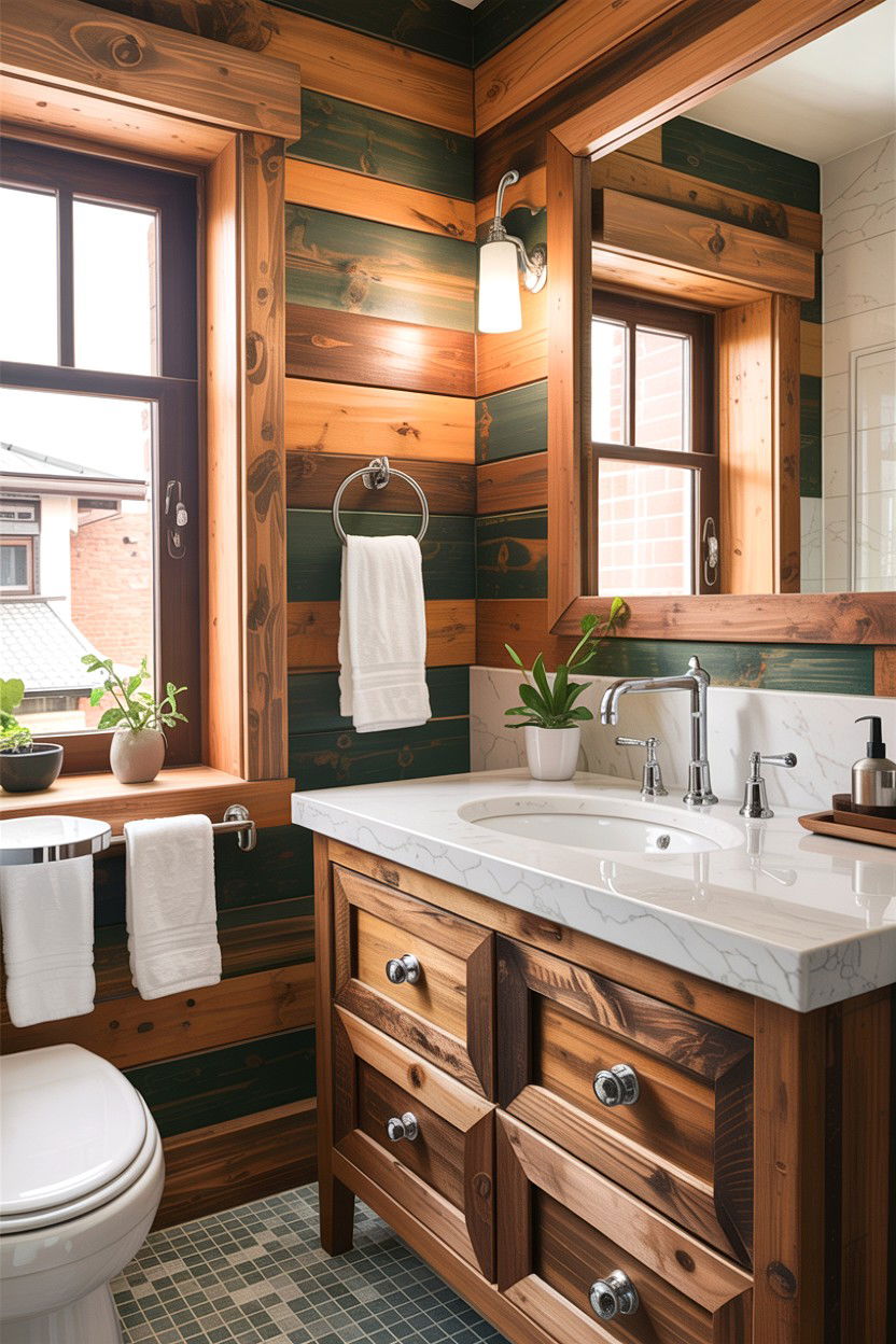 Chrome Wood Bathroom - 30 chrome bathroom ideas