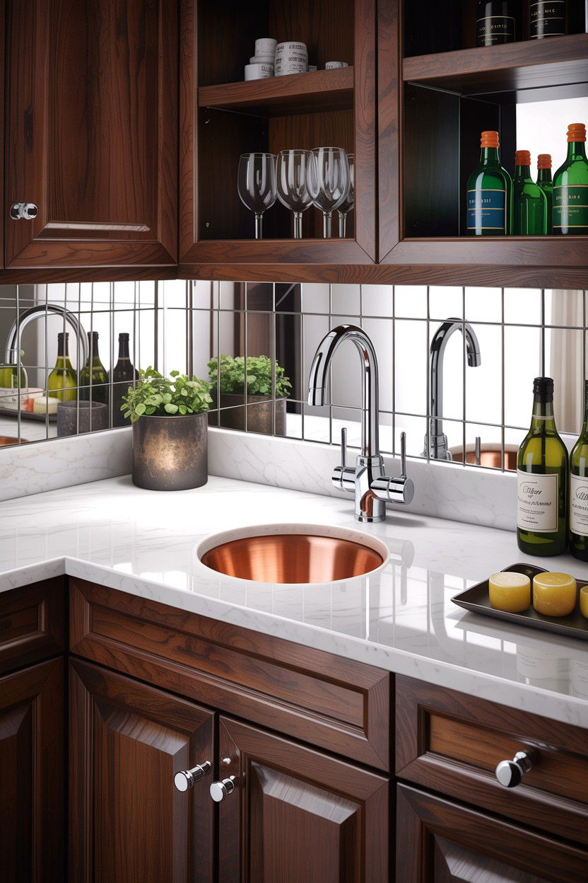 Chrome bar sink faucet - 30 chrome faucet ideas