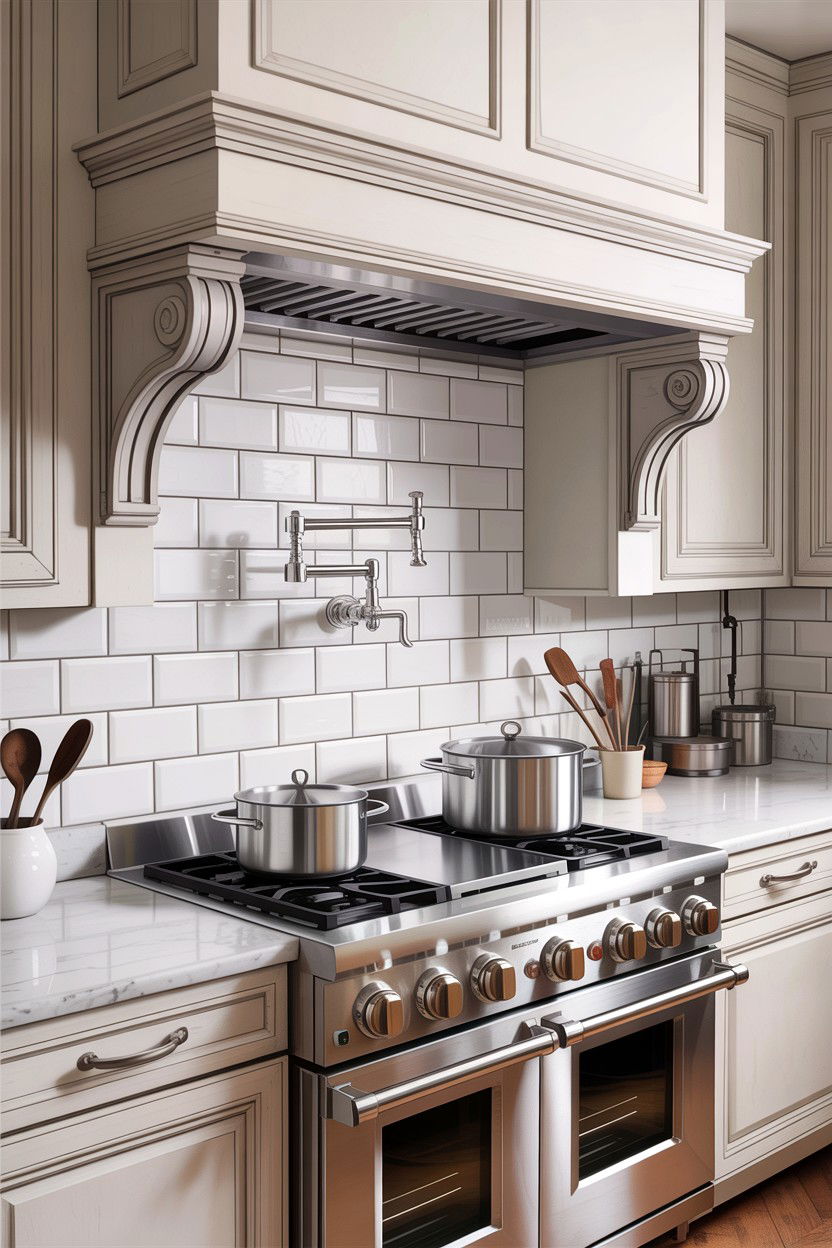 Chrome pot filler faucet - 30 chrome faucet ideas