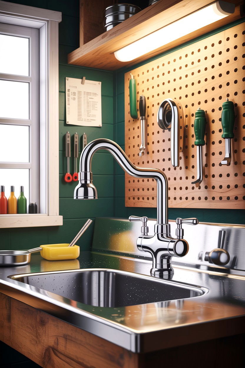 Chrome utility sink faucet - 30 chrome faucet ideas