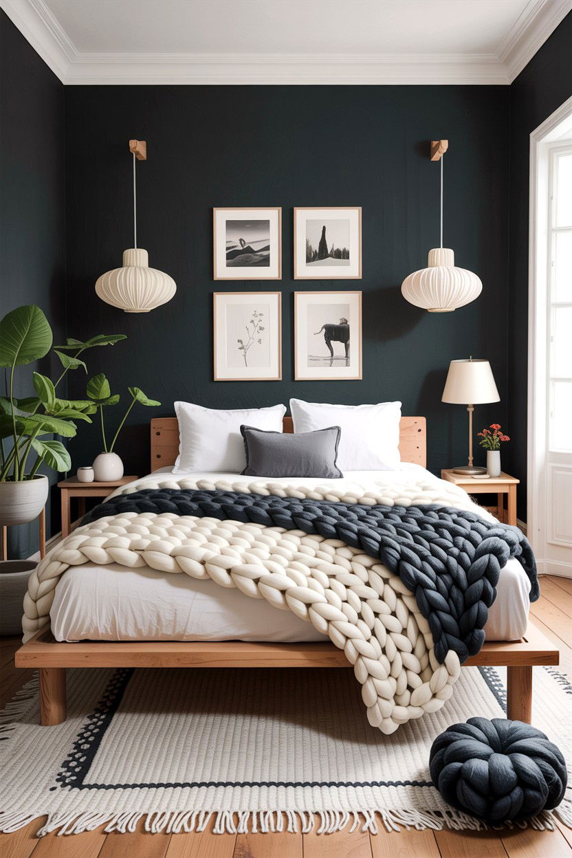 Chunky Merino Wool Blanket - 30 bedroom knit blankets