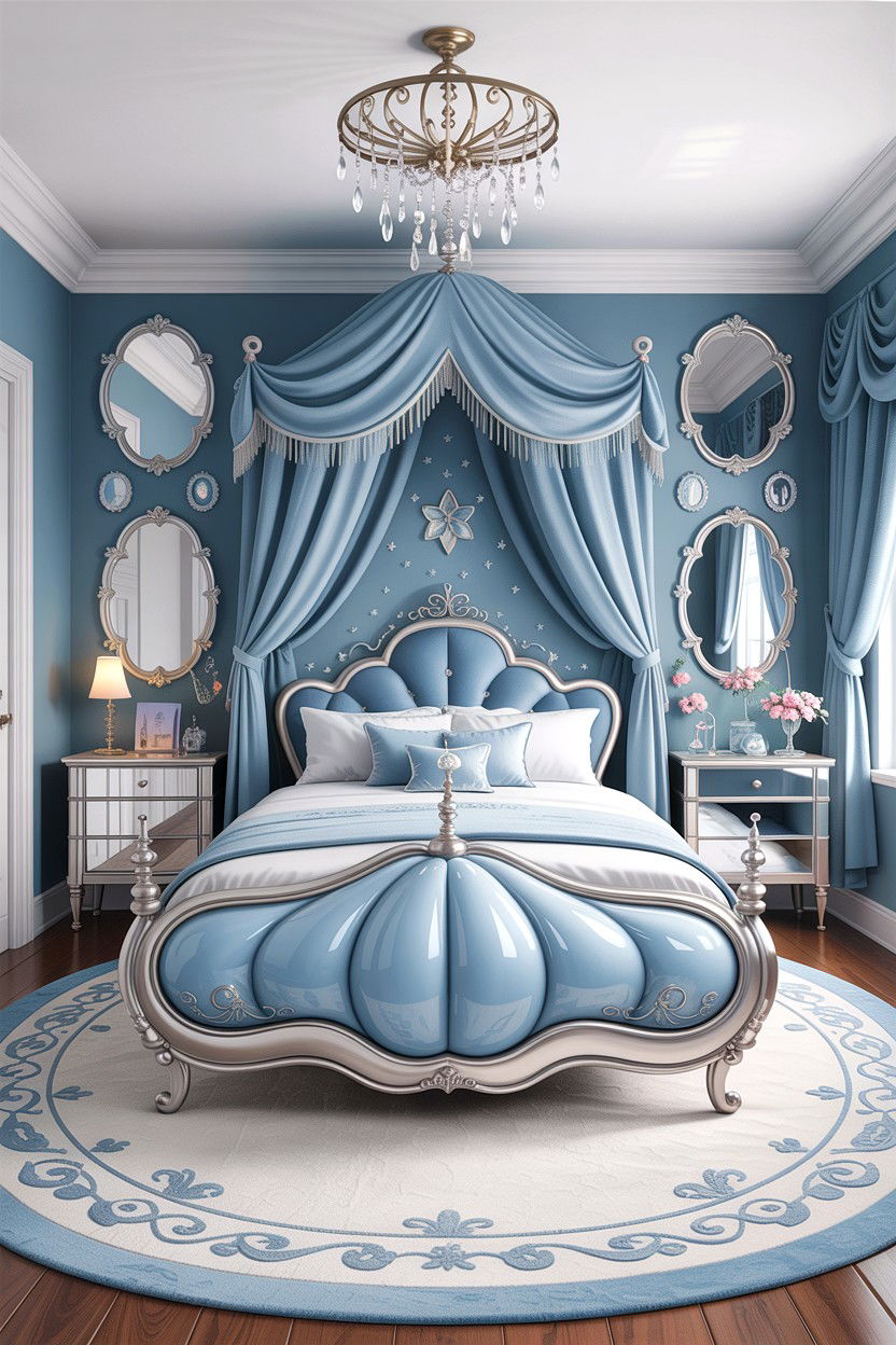 Cinderella Bedroom - 30 character home bedroom ideas