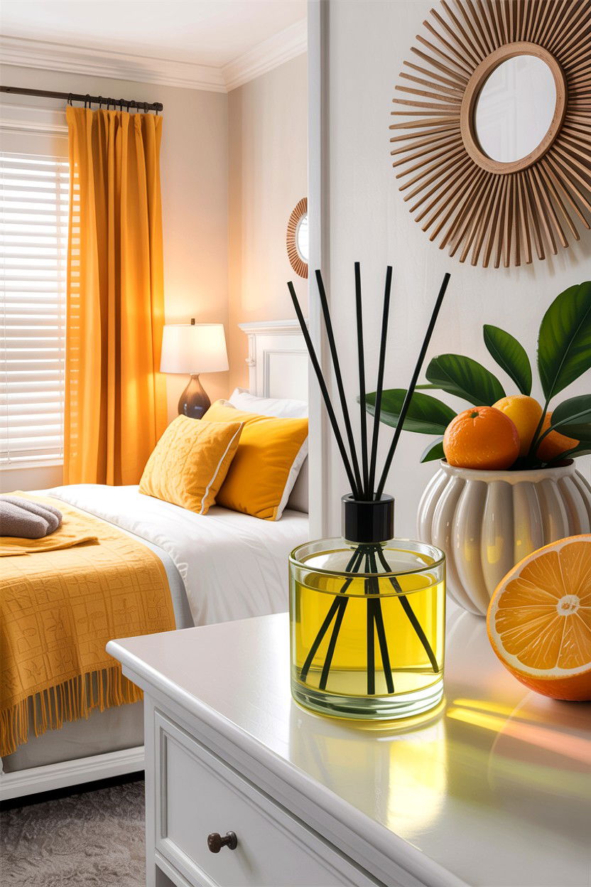 Citrus Morning Bedroom - 30 bedroom aromatherapy ideas