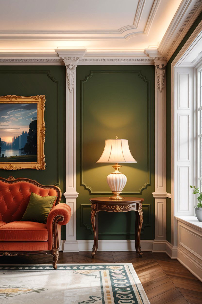 Classic Crown Molding Cove - 30 living room cove ceiling ideas