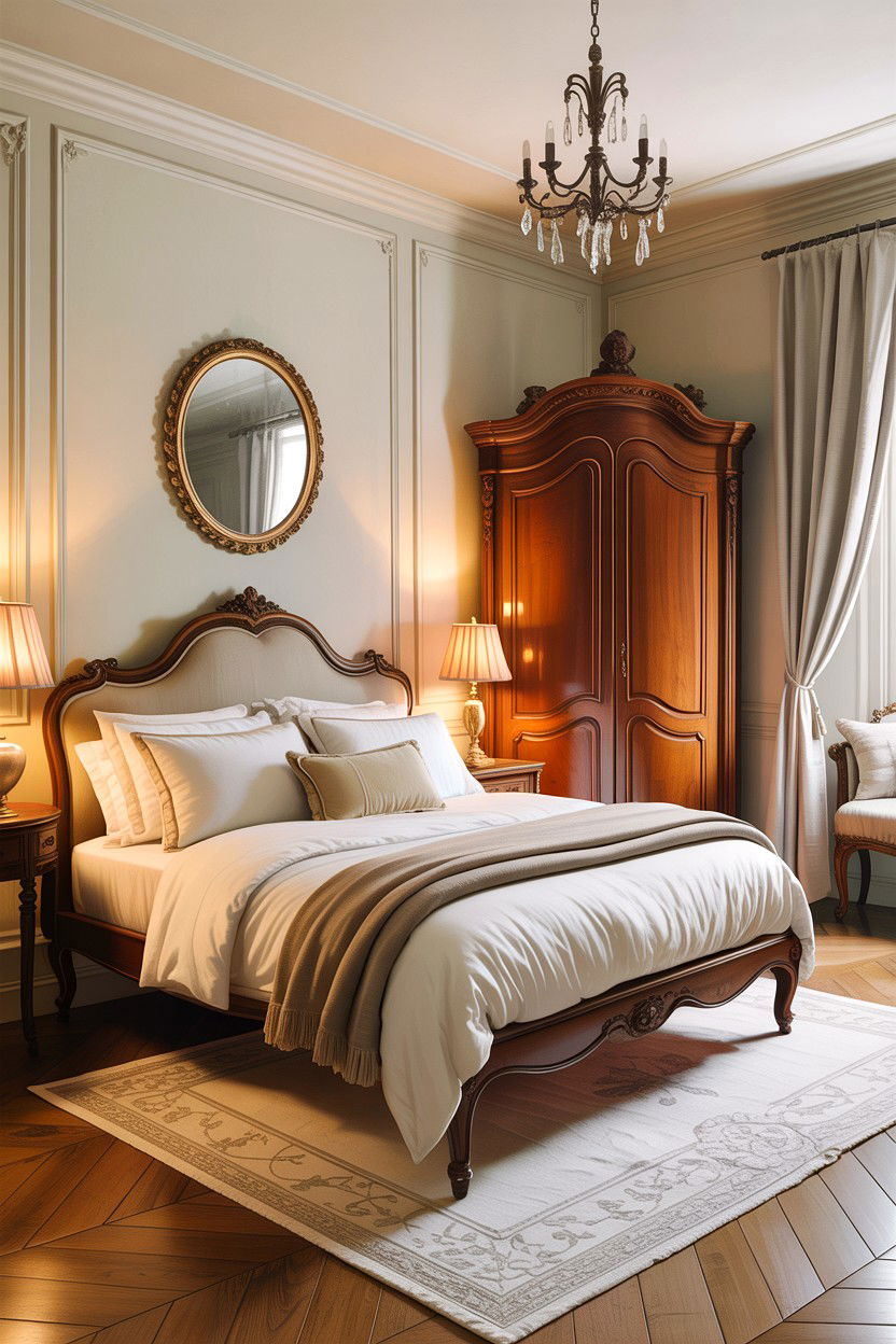 Classic French Bedroom - 30 French bedroom ideas