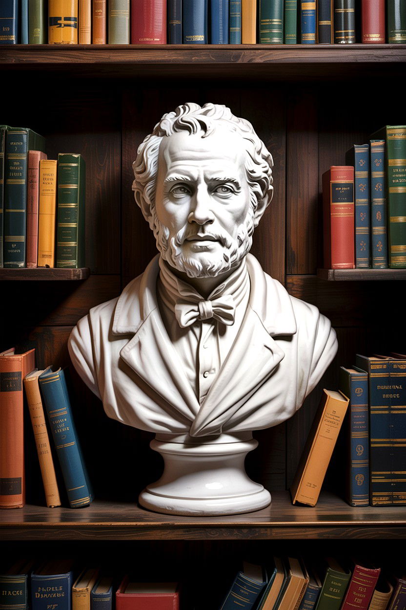 Classical Plaster Bust - 30 dark academia bedroom ideas