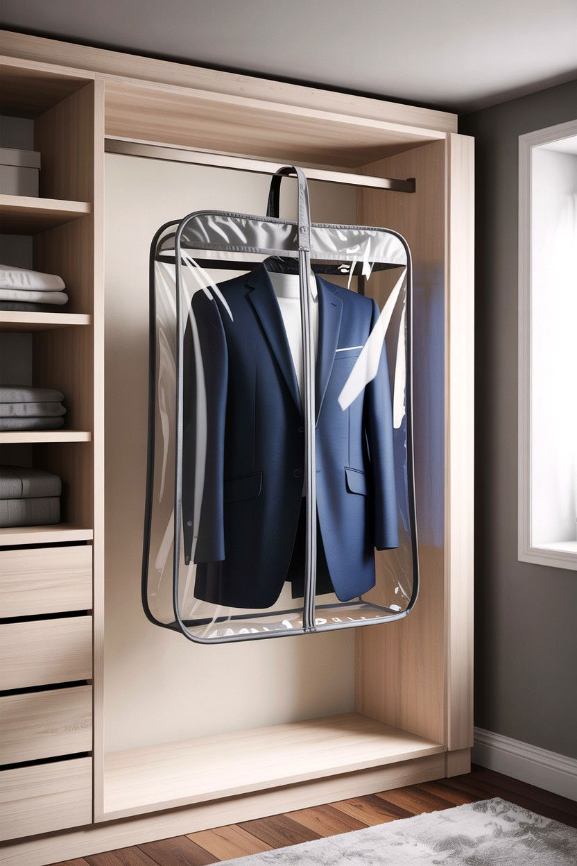 Clear Plastic Suit Bag - 30 bedroom suit bags