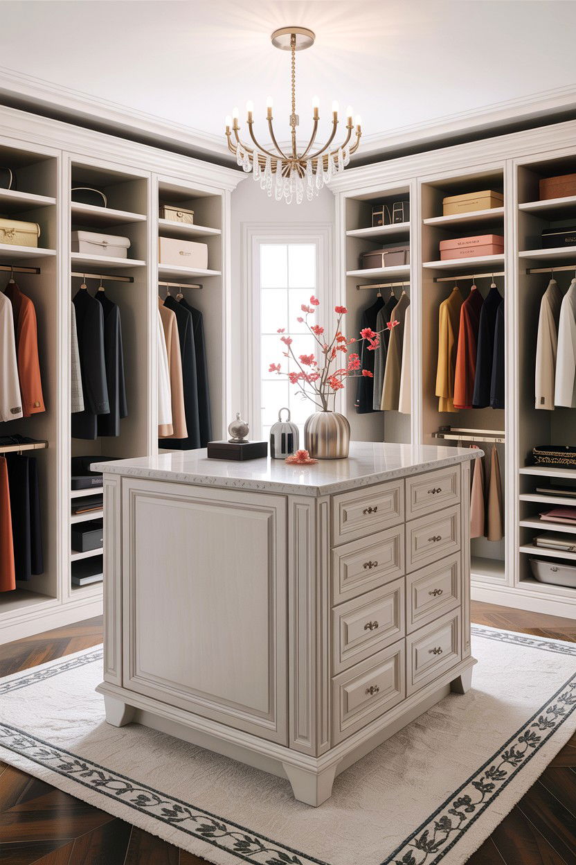 Closet island unit - 30 bedroom closet systems