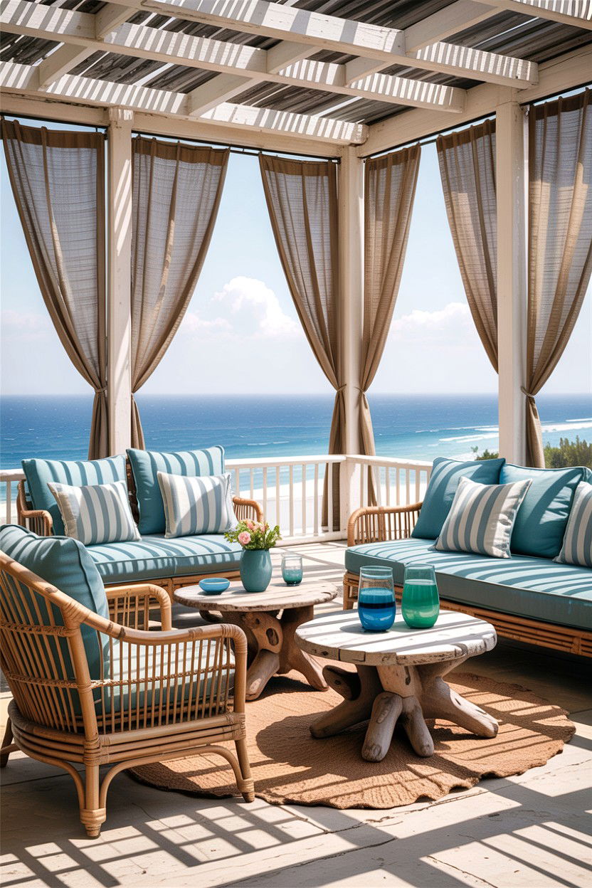 Coastal African Living Room - 30 African living room ideas