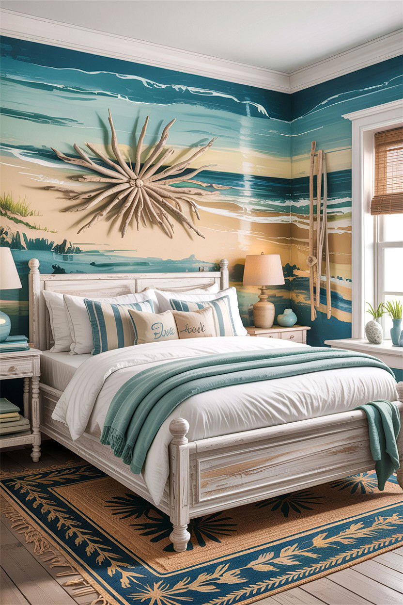 Coastal Beach Bedroom - 30 before and after bedroom ideas