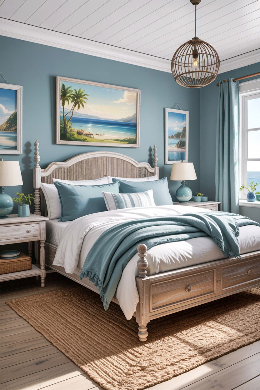 Coastal Bedroom - 30 bedroom aesthetic ideas