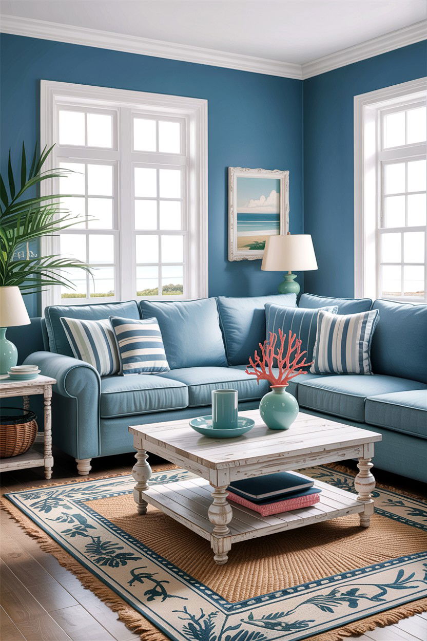 Coastal Blue Living Room Set - 30 affordable living room sets