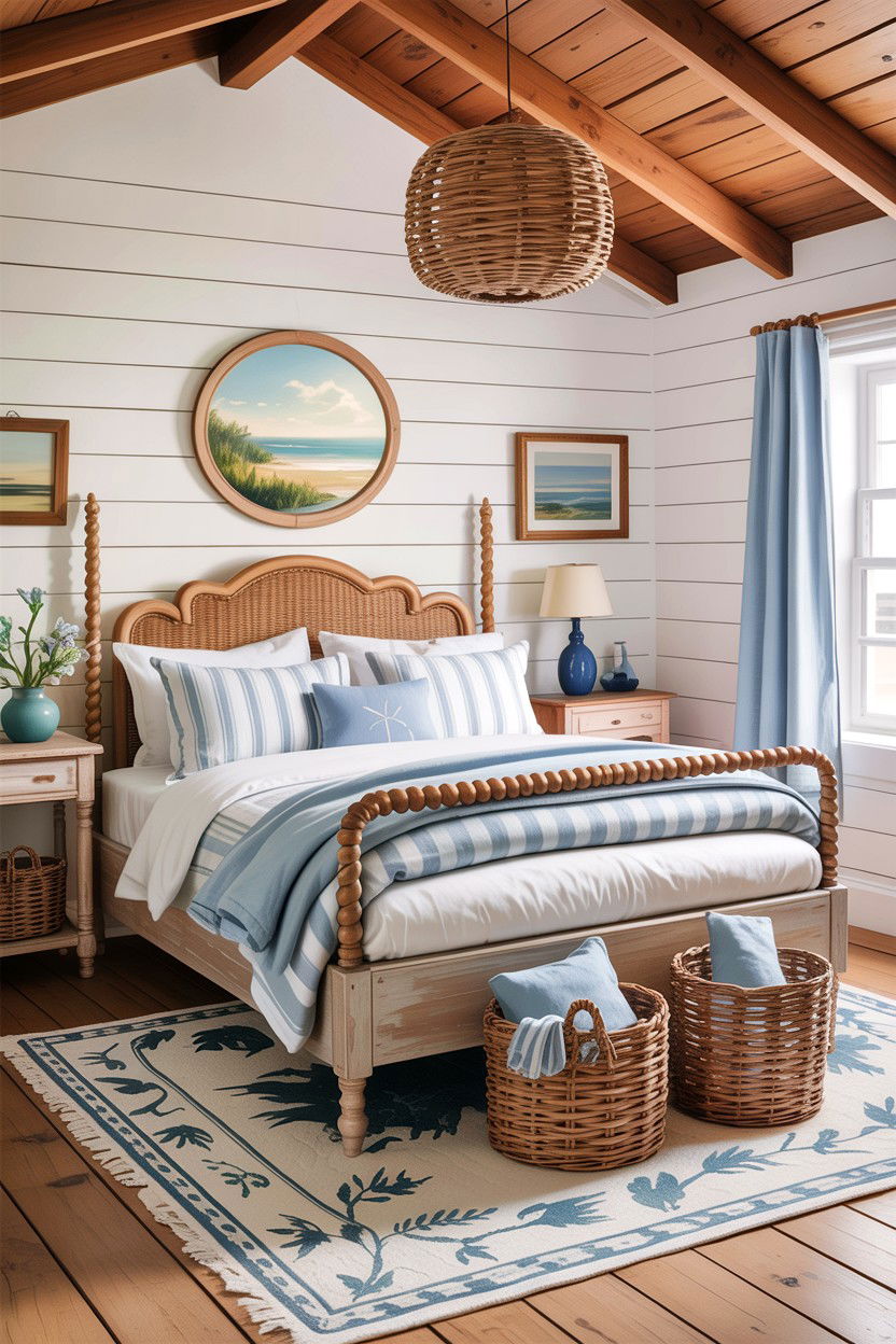 Coastal Country Bedroom - 30 country house bedroom ideas