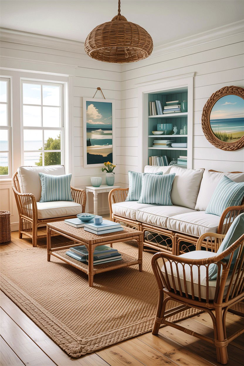 Coastal Country Living Room - 30 country house living room ideas