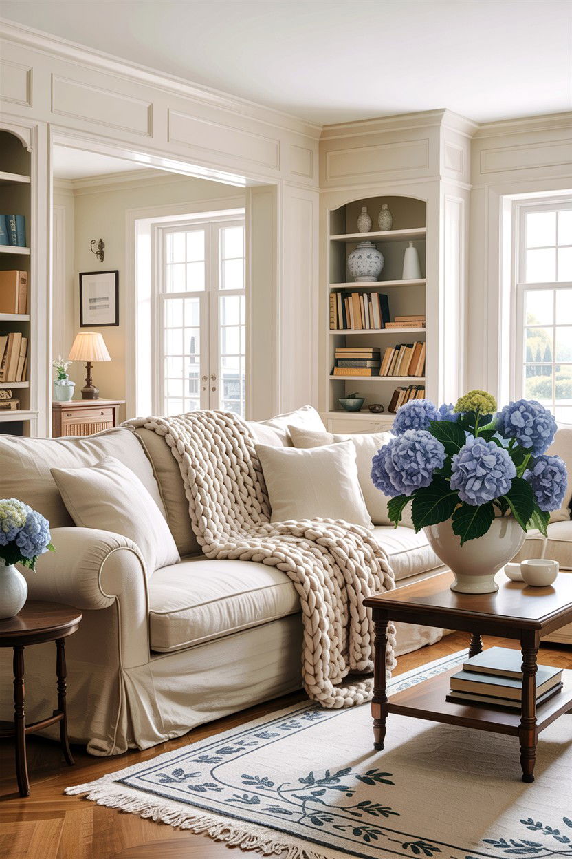 Coastal Grandmother Living Room - 30 beach house living room ideas