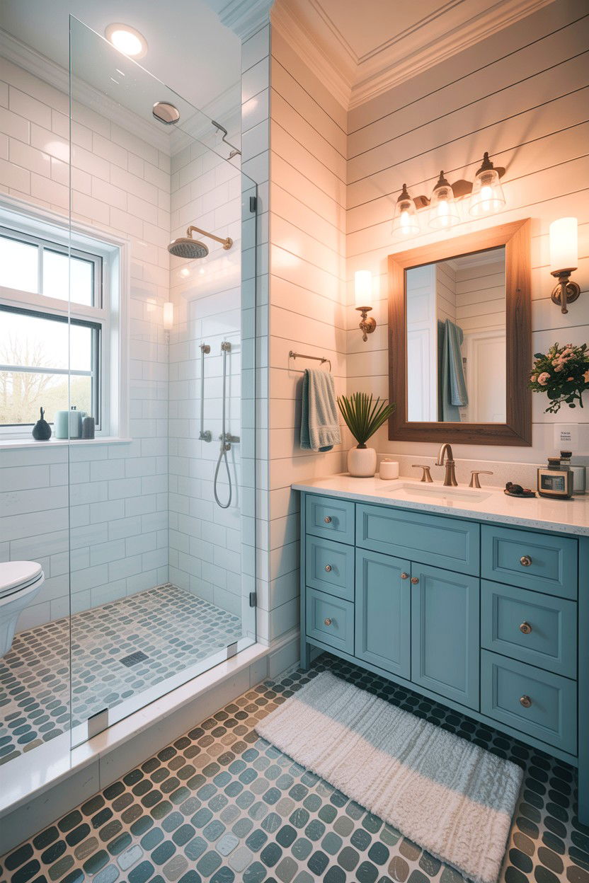 Coastal Master Bathroom - 30 spacious bathroom ideas