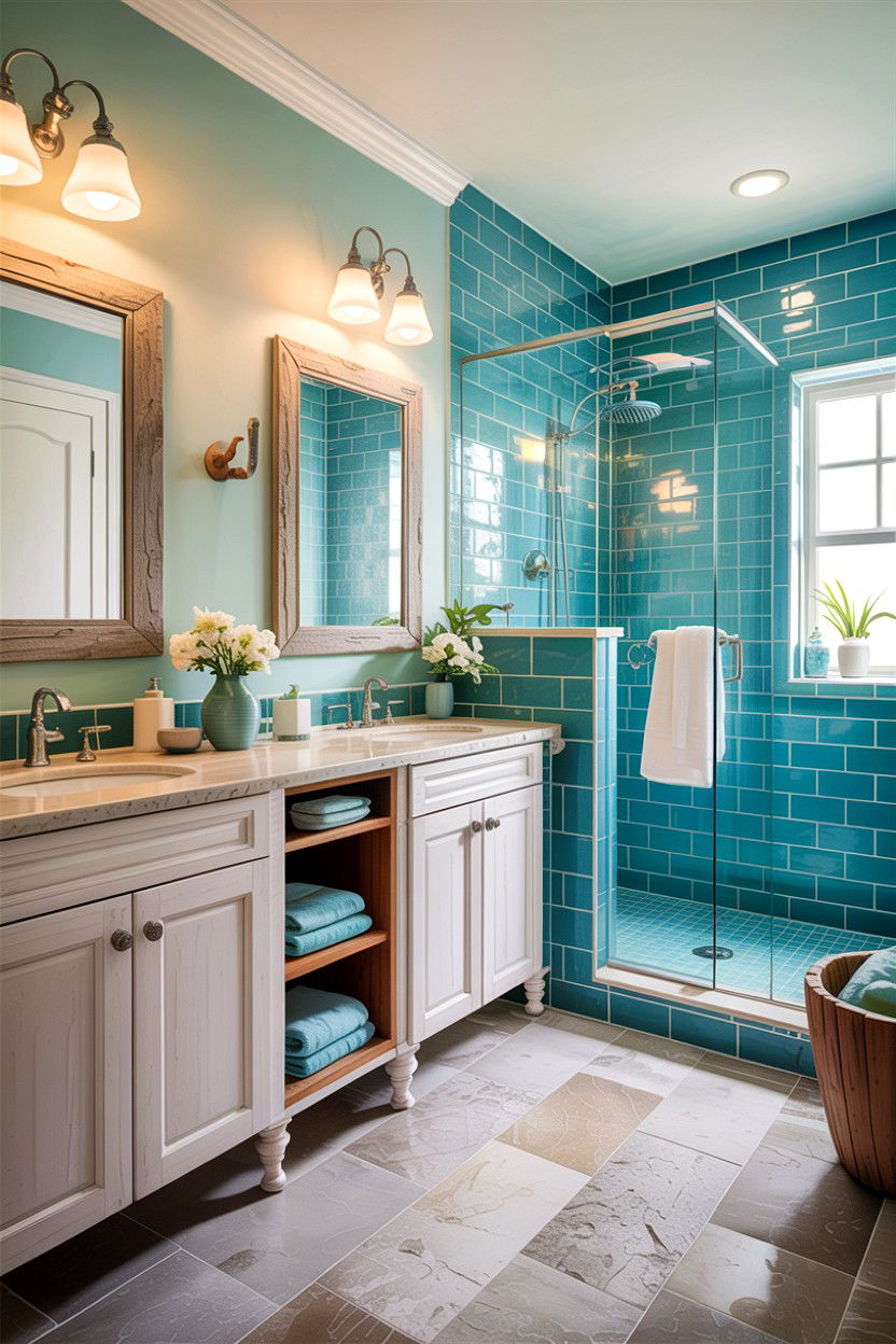 Coastal Master Bathroom - 30 custom bathroom ideas