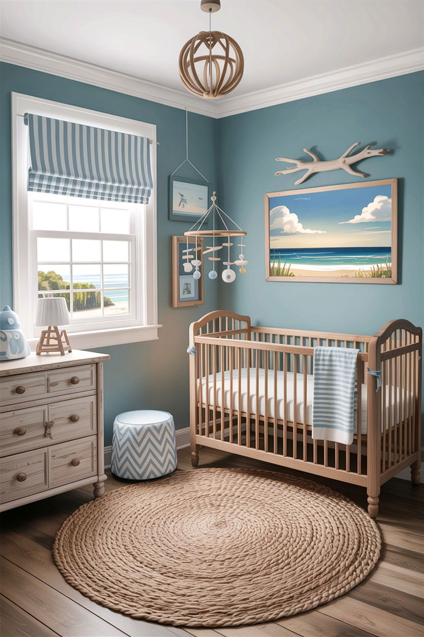 Coastal Nursery - 30 infant bedroom ideas
