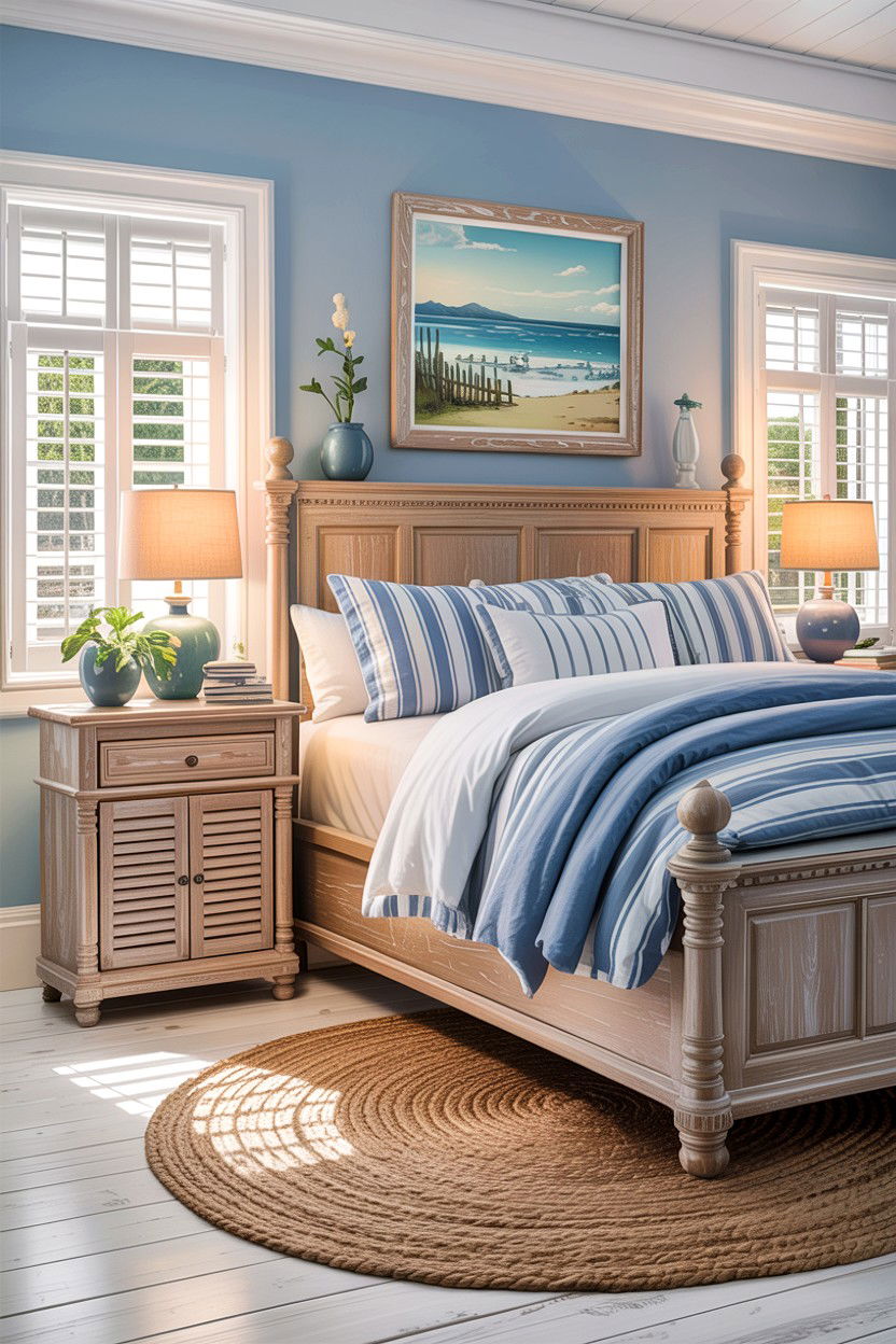 Coastal Oak Bedroom Look - 30 bedroom oak furniture ideas