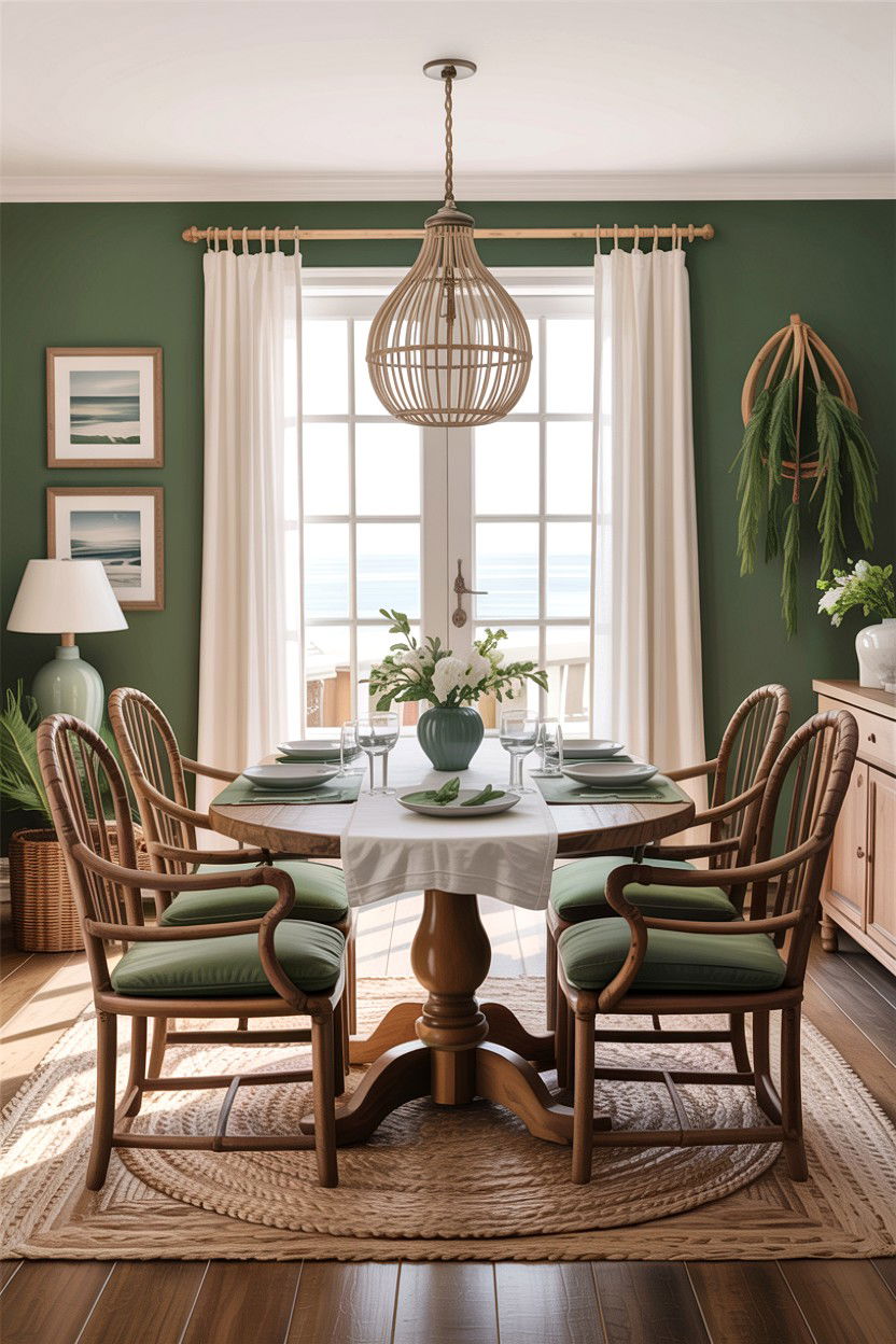 Coastal Sage Dining Room - 30 sage dining room decor ideas