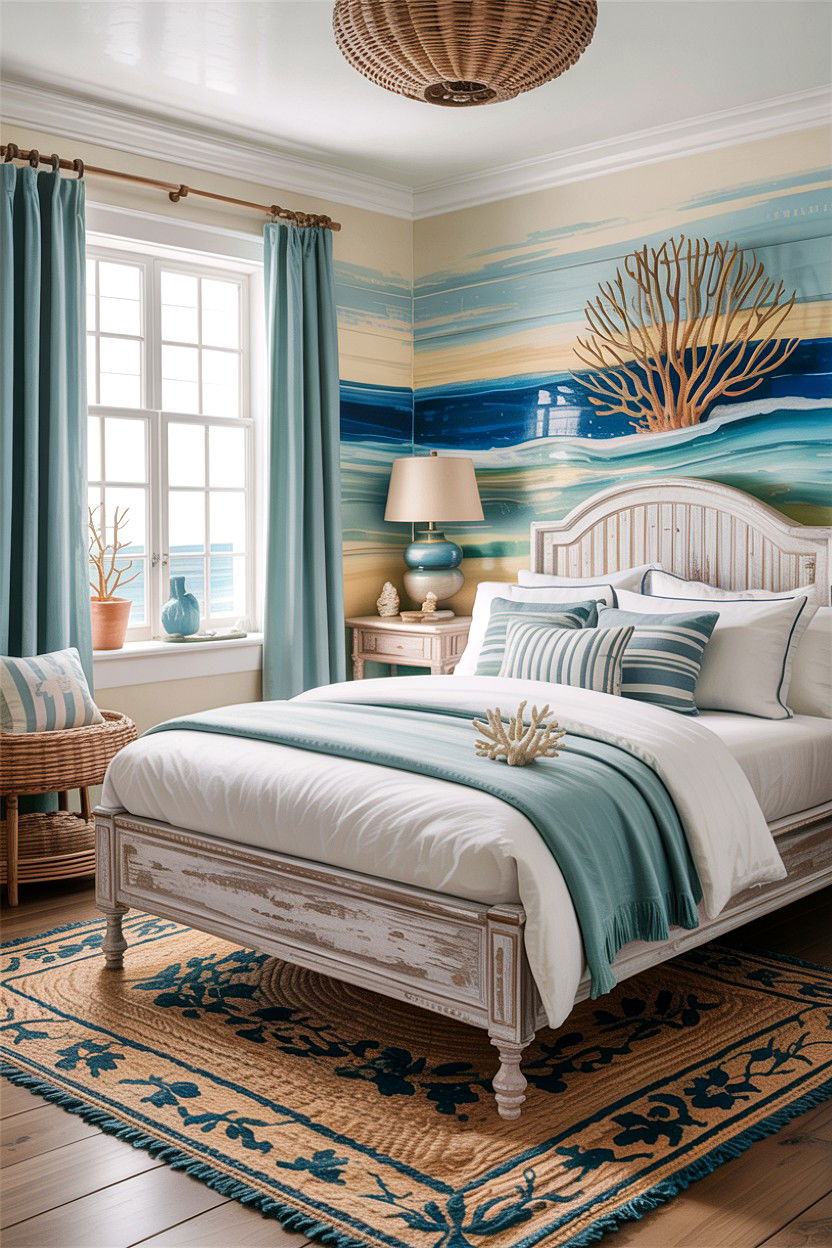 Coastal Style Bedroom - 30 easy bedroom ideas