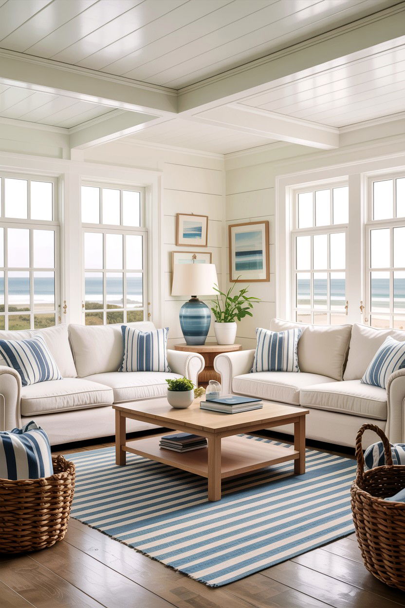 Coastal Style Facing Couches - 30 living room facing sofas ideas