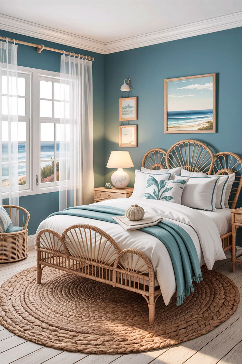 Coastal Theme Bedroom - 30 feminine bedroom ideas