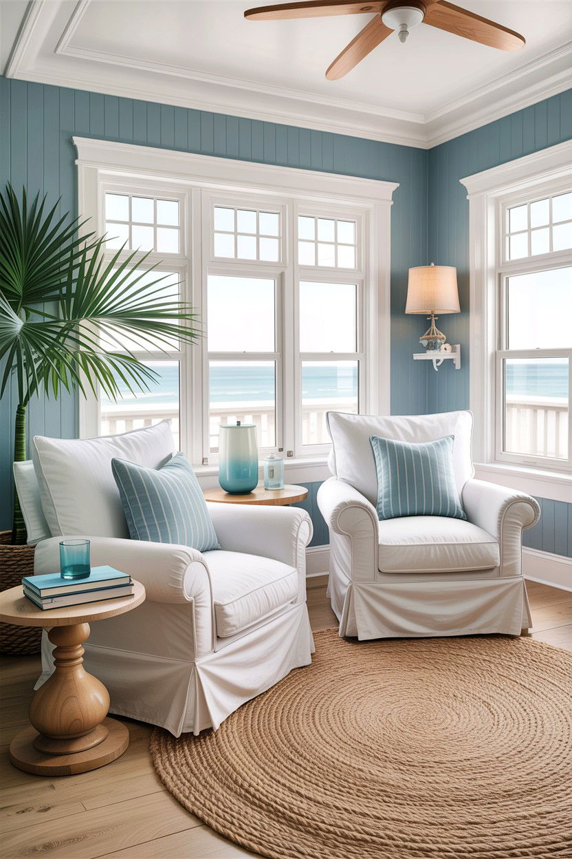 Coastal bedroom lounge - 30 bedroom with lounge ideas