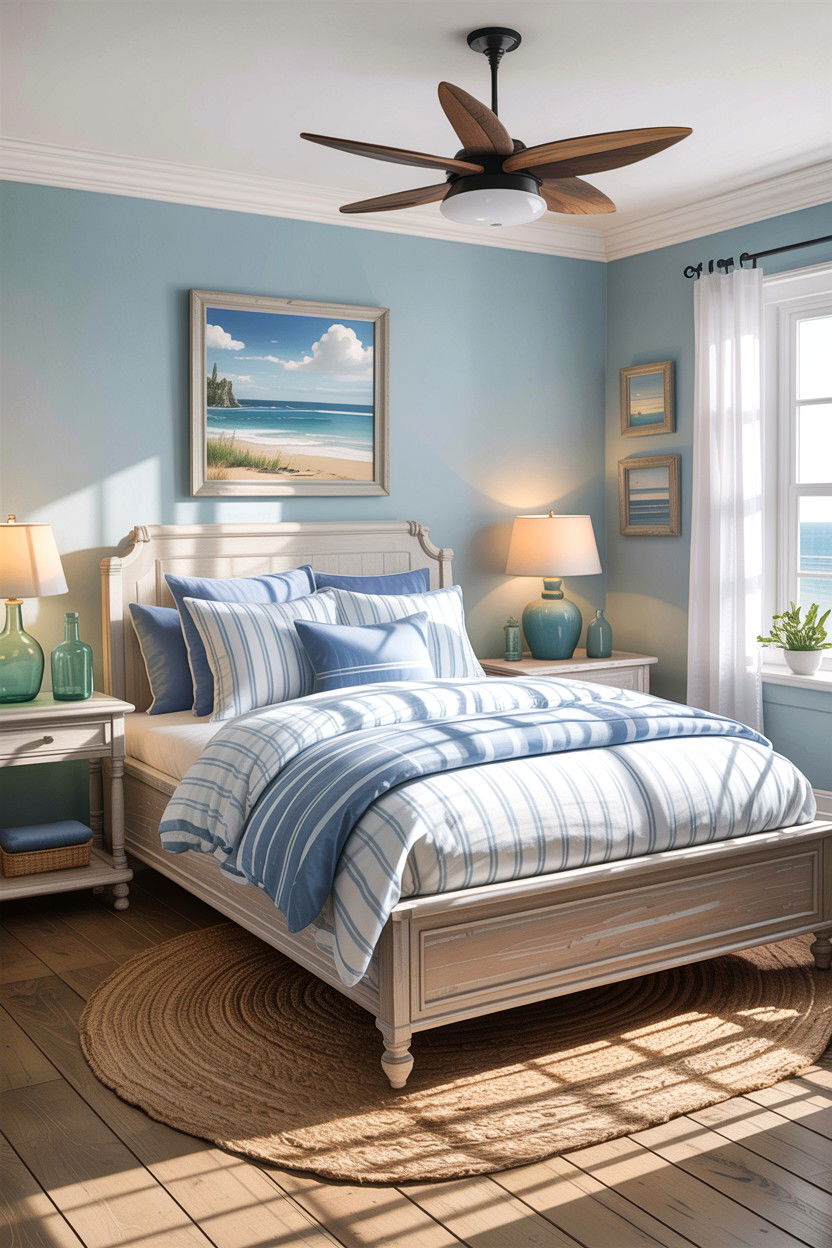 Coastal bedroom retreat - 30 bedroom improvement ideas