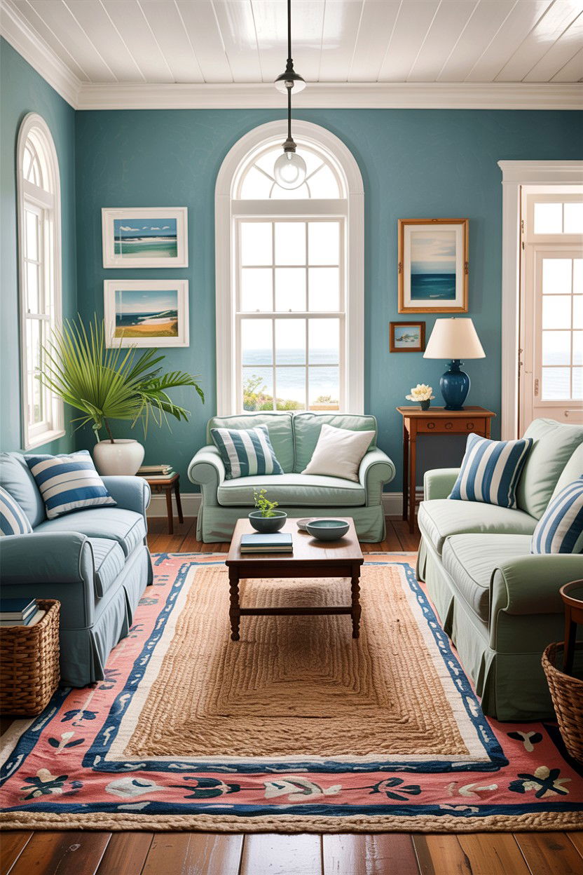 Coastal historic living room - 30 historic home living room ideas