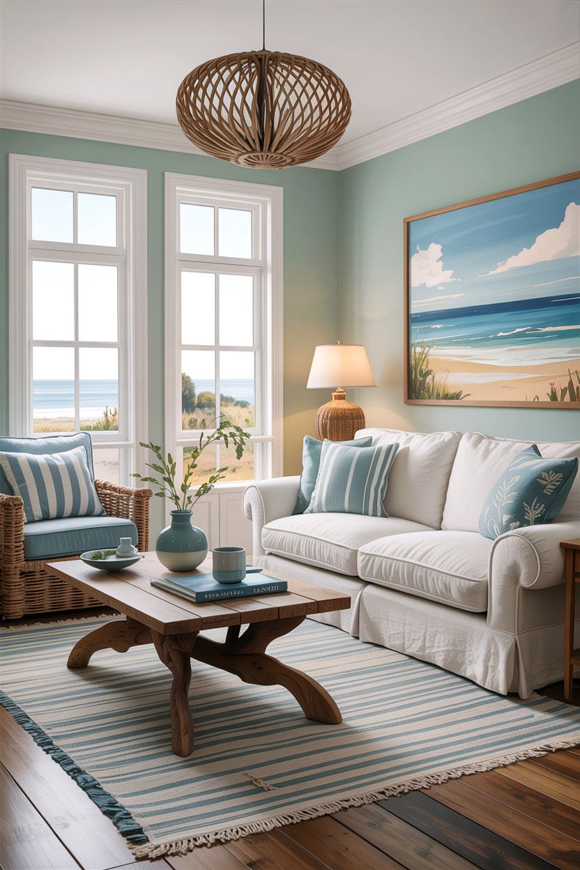 Coastal living room - 30 family living room ideas