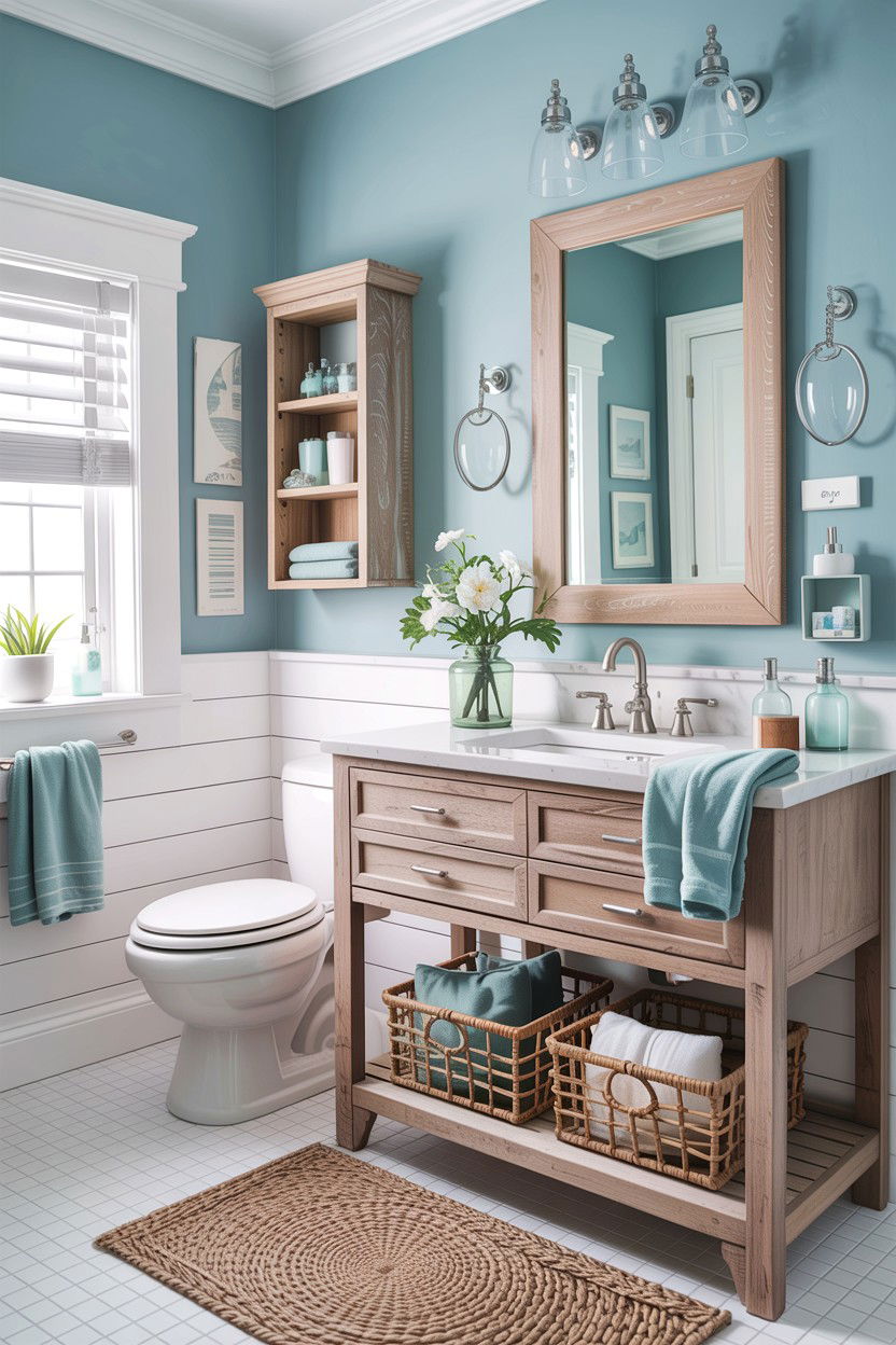Coastal style bathroom - 30 amazing bathroom ideas