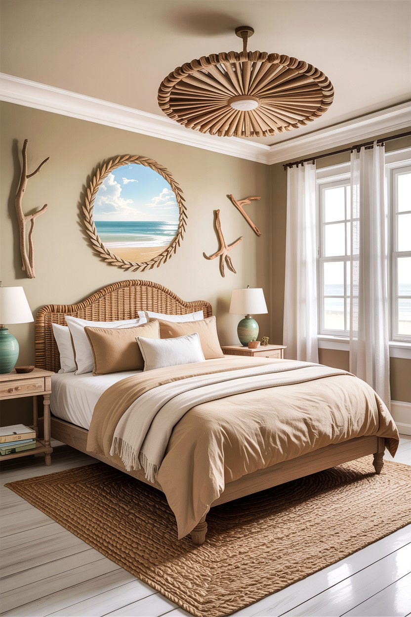 Coastal tan bedroom - 30 warm tan bedroom ideas