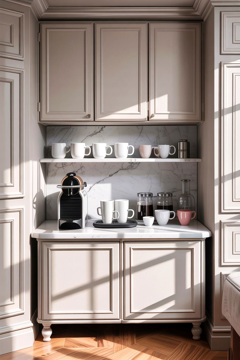 Coffee Bar Station - 30 bedroom corner ideas