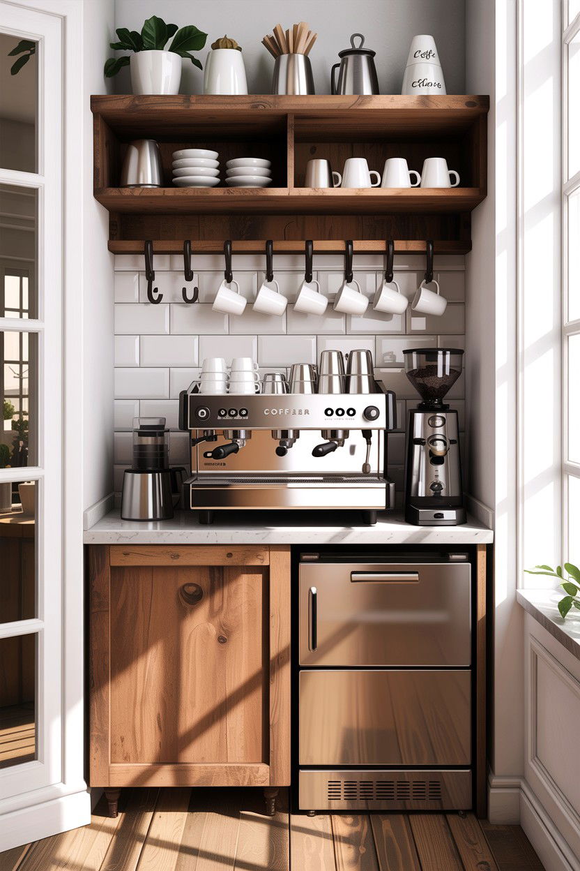 Coffee Bar - 30 living room corner ideas