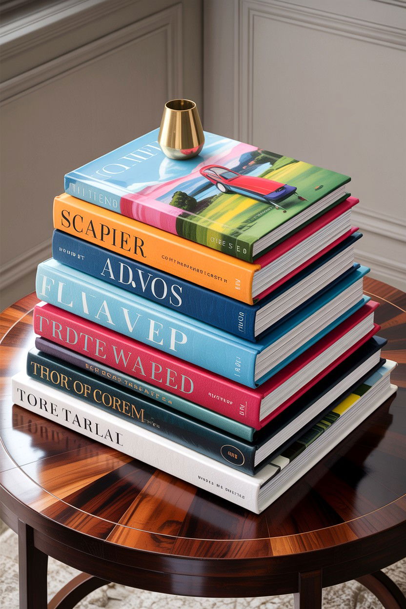 Coffee Table Book - 30 living room decorative objects