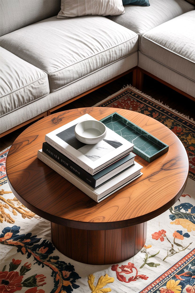 Coffee table decor - 30 inexpensive living room ideas