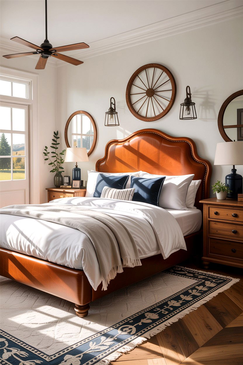 30 Elegant Bedroom Leather Headboards to Elevate Style