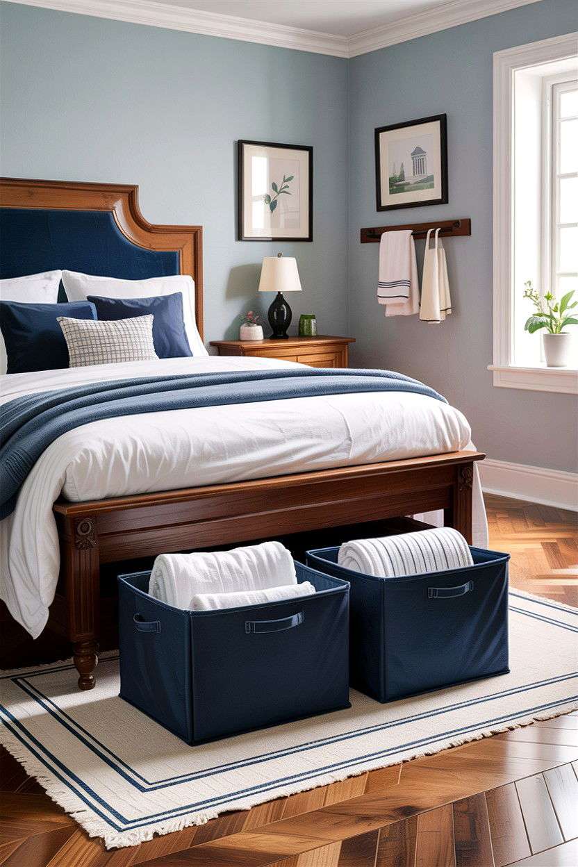 Collapsible Fabric Bins - 30 bedroom storage bins