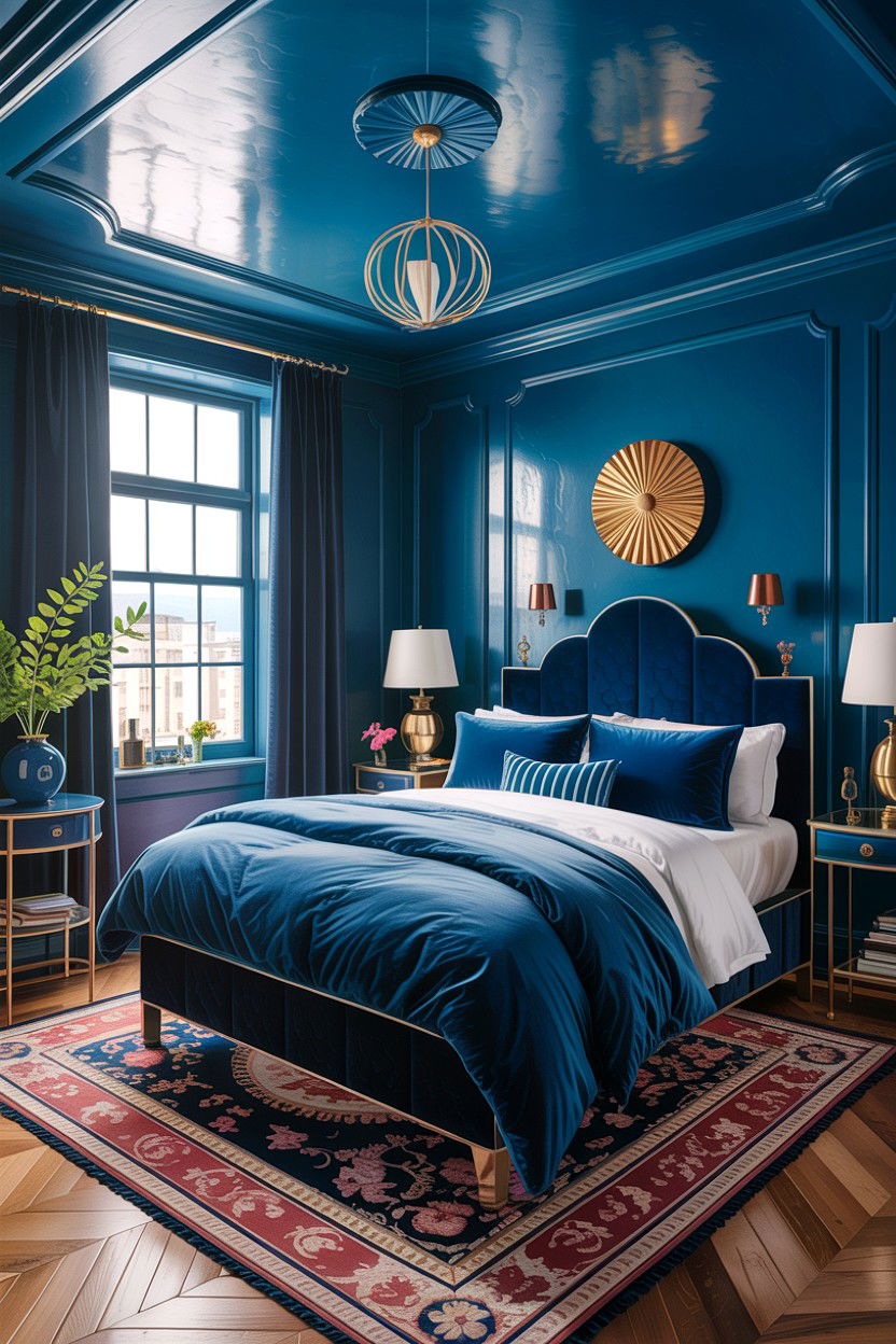 Color Drenched Bedroom - 30 bedroom styling ideas