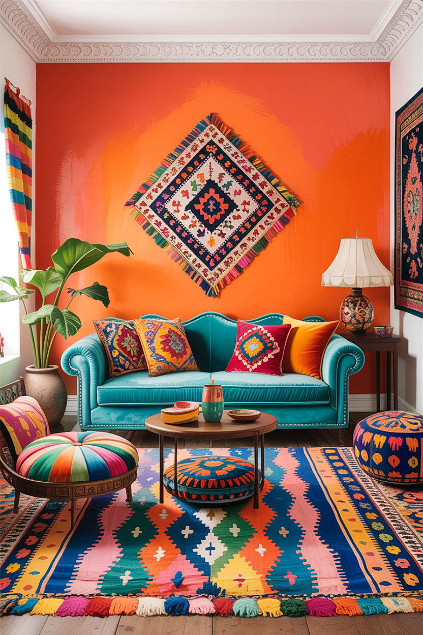 Colorful Moroccan Living Room - 30 Moroccan living room ideas