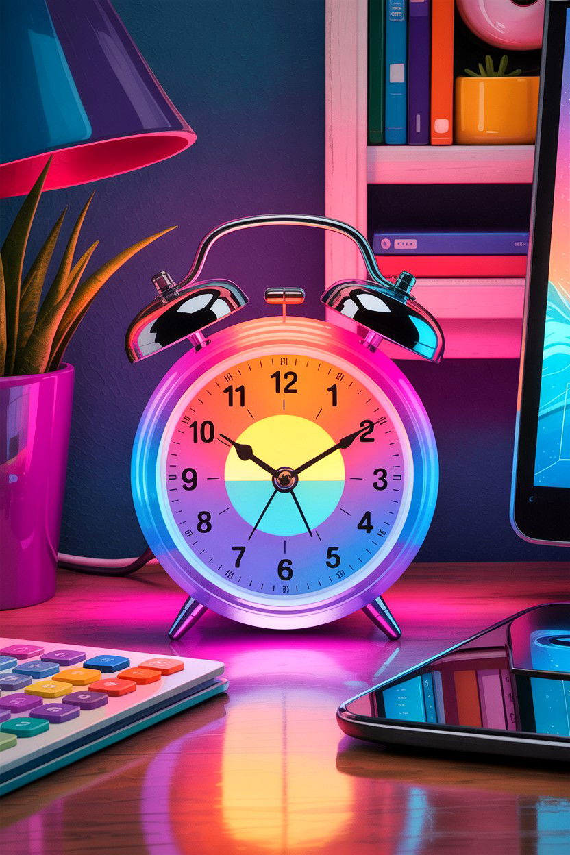Colorful Sunrise Alarm Clock - 30 bedroom sunrise alarm clocks