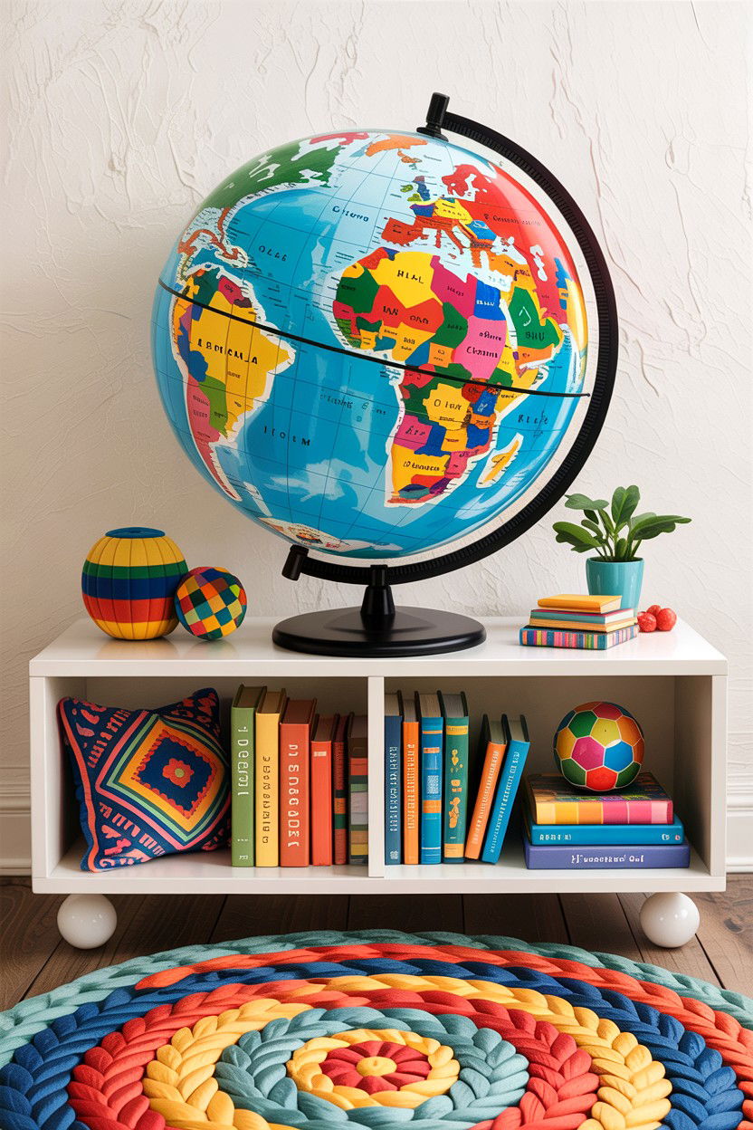 Colorful educational globe - 30 living room globes
