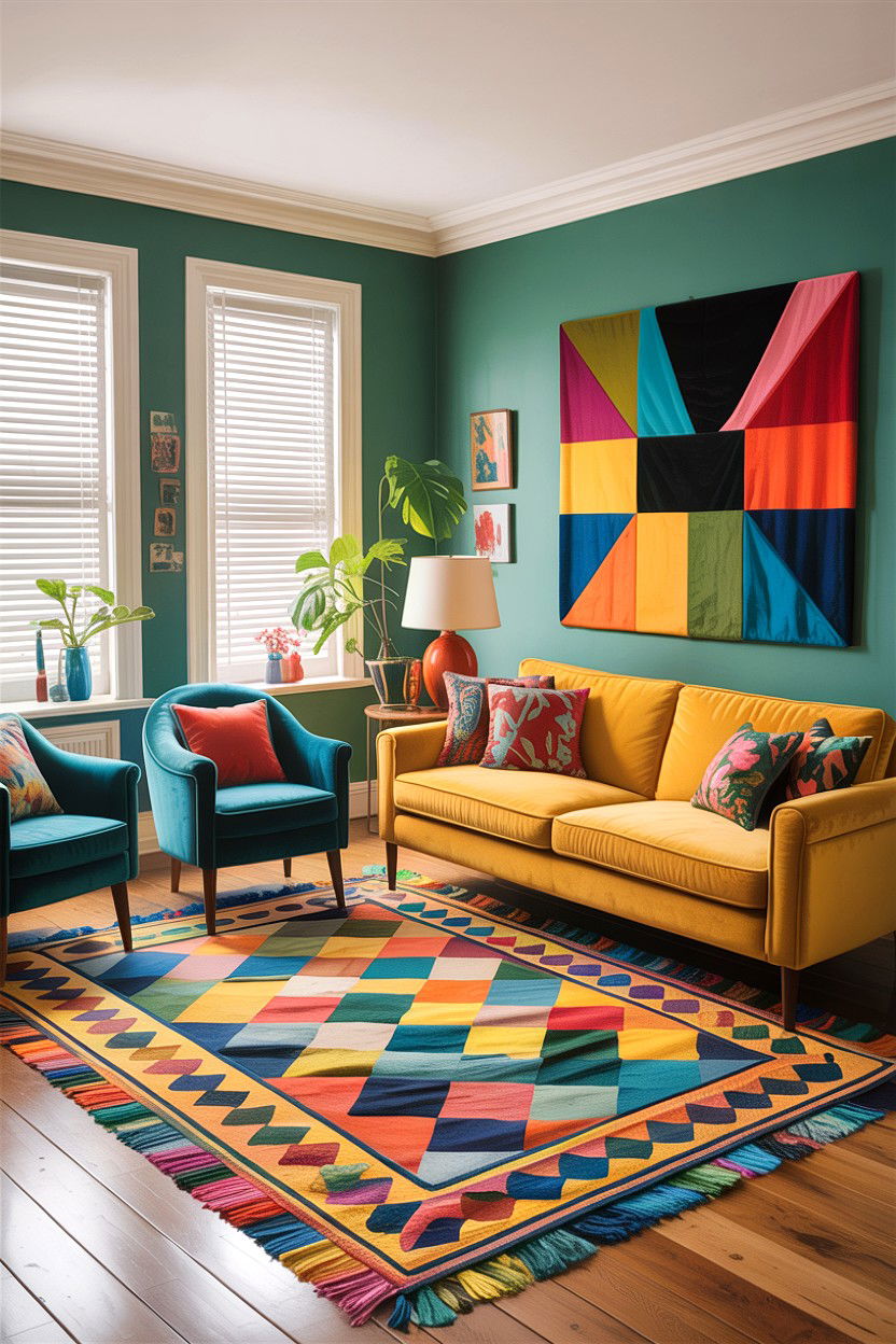 Colorful living room - 30 family living room ideas