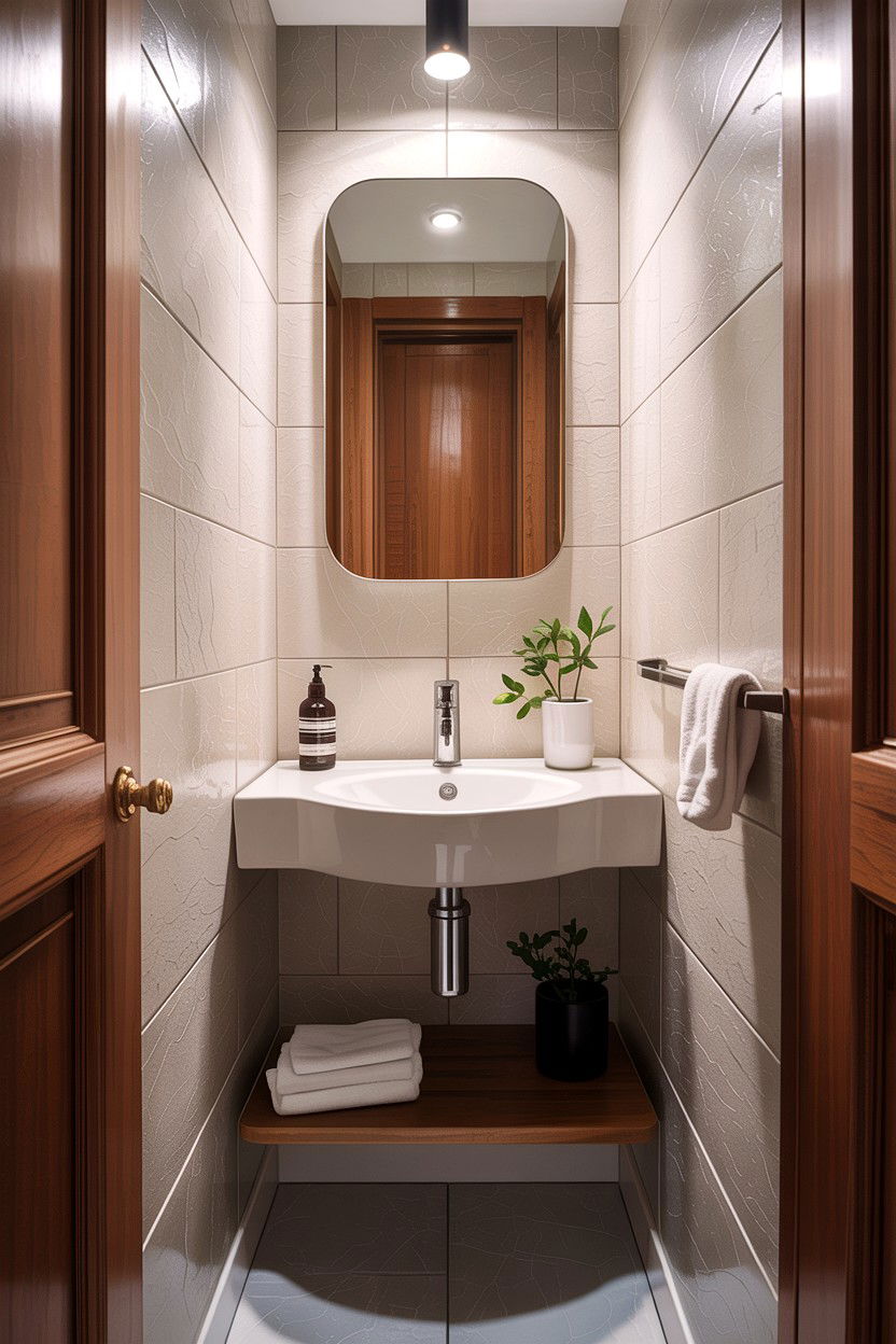 Compact Corner Sink Bathroom - 30 downstairs bathroom ideas