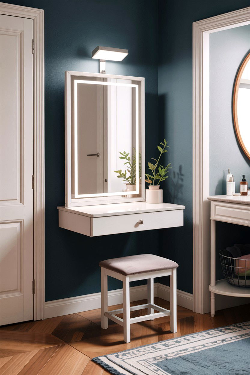 Compact Folding Vanity - 30 bedroom vanity tables