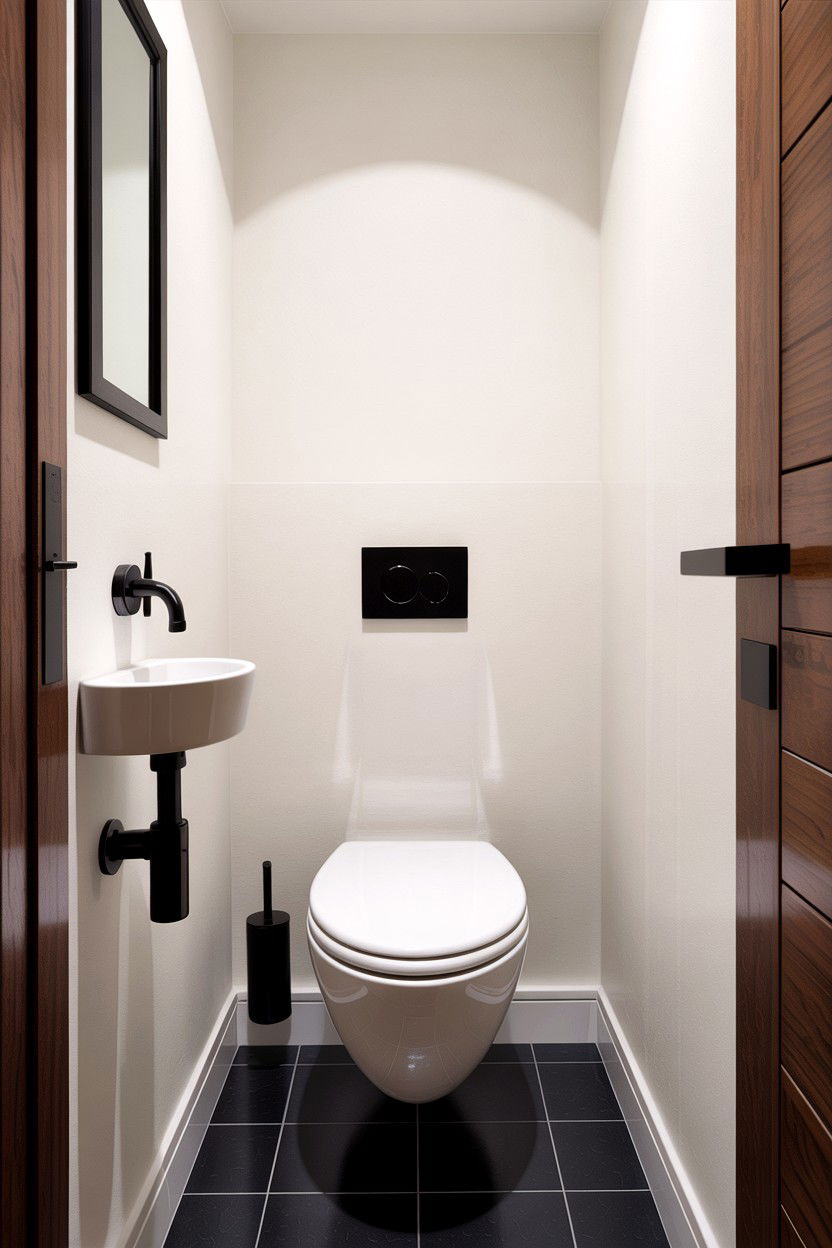 Compact closet toilet room - 30 closet to bathroom conversion ideas