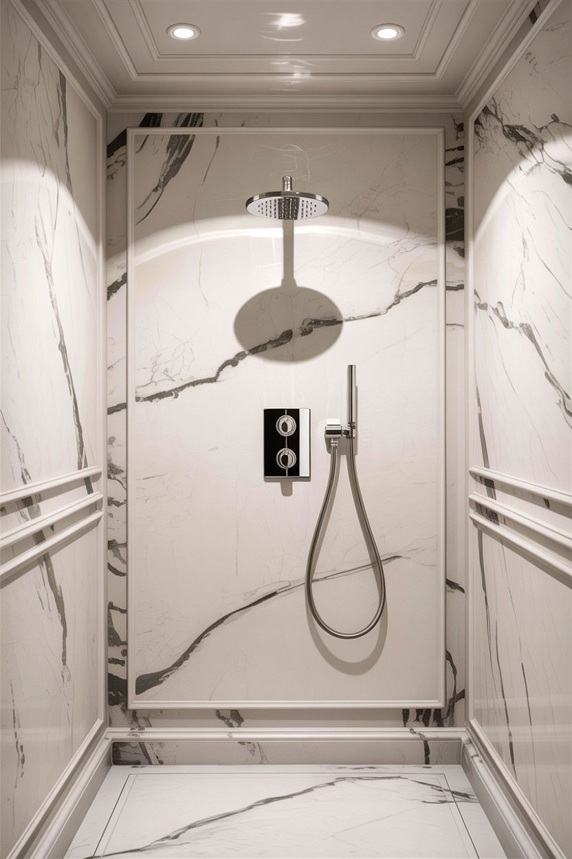 Concealed shower system - 30 Hansgrohe bathroom ideas