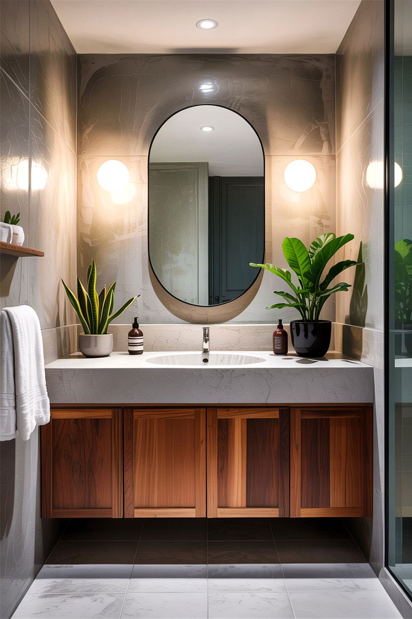 Concrete And Wood Bathroom - 30 concrete bathroom ideas